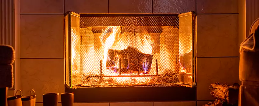 Mendota Hearth Landscape Fireplace Installation in Germantown, Tennessee