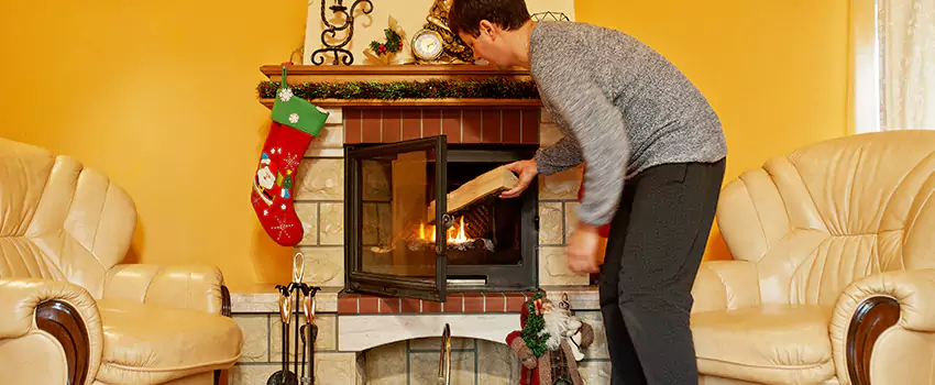 Rusted Metal Fireplace Restoration in Germantown, Tennessee